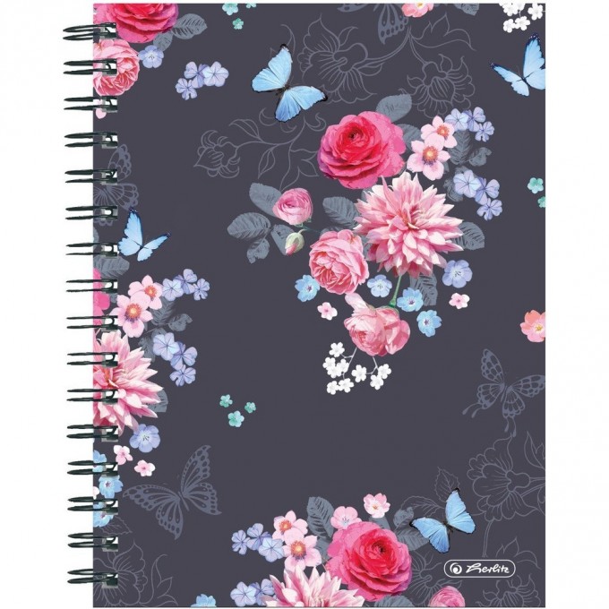 Блокнот HERLITZ LADYLIKE FLOWERS, A5, 100 листов, клетка 50021413