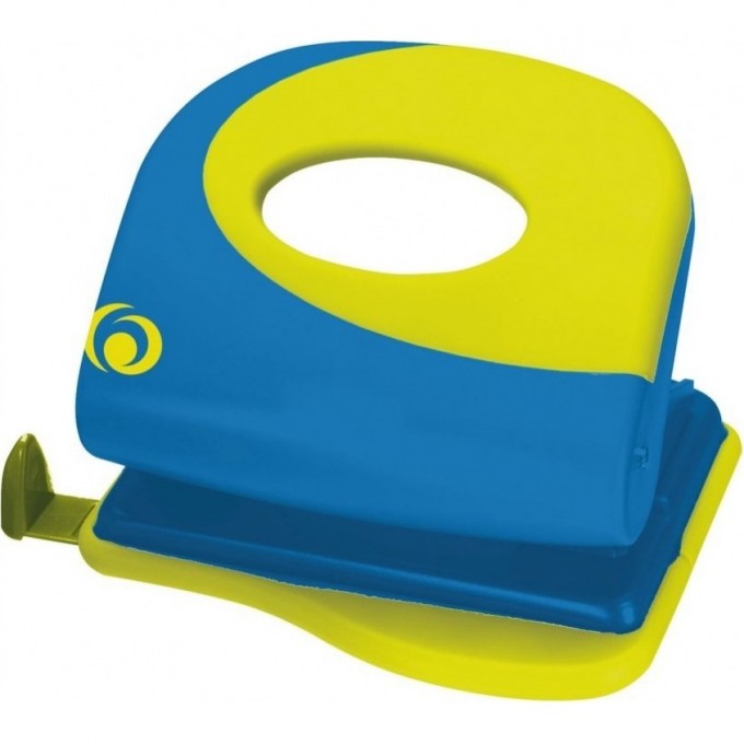 Дырокол HERLITZ COLOR BLOCKING с линейкой, 2мм, синий 11365152