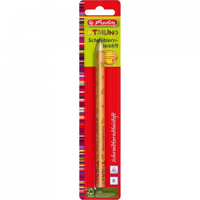 Карандаш HERLITZ черногрифельный трехранный HB 10103919