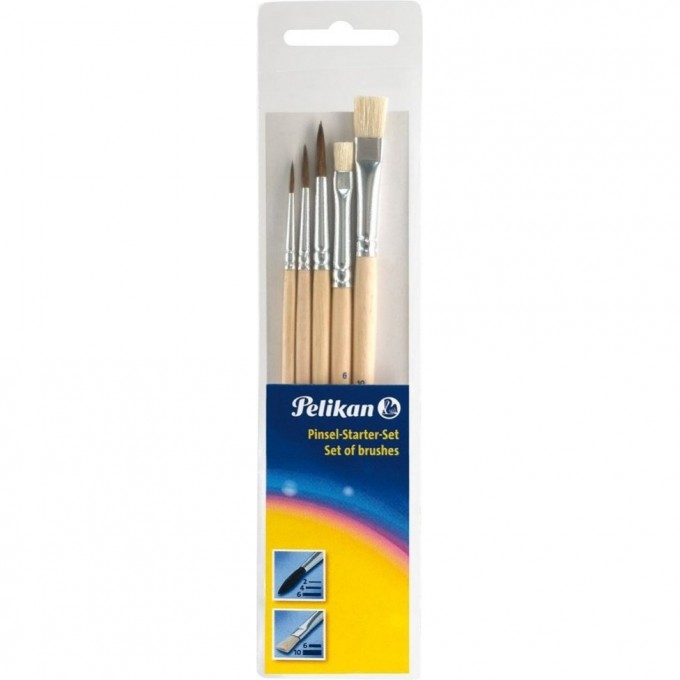 Кисти HERLITZ PELIKAN 5 шт., блистер 718163