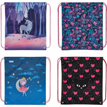 Мешок для обуви HERLITZ GIRLS MIX III, асс., 4 мотива