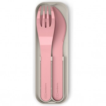 Набор из 3 столовых приборов в футляре HERLITZ MONBENTO MB POCKET COLOR BLUSH