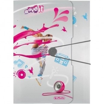Папка с резинкой HERLITZ MOVE IT, А4