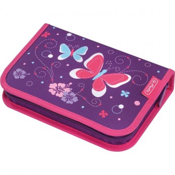 Пенал с наполнением HERLITZ PURPLE BUTTERFLY 31 предмет