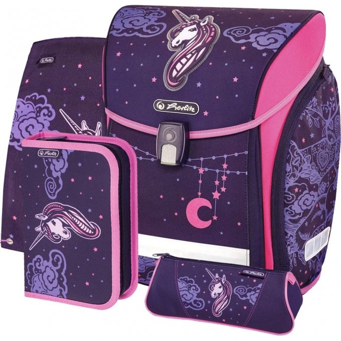 Ранец HERLITZ NEW MIDI PLUS UNICORN NIGHT 50027620